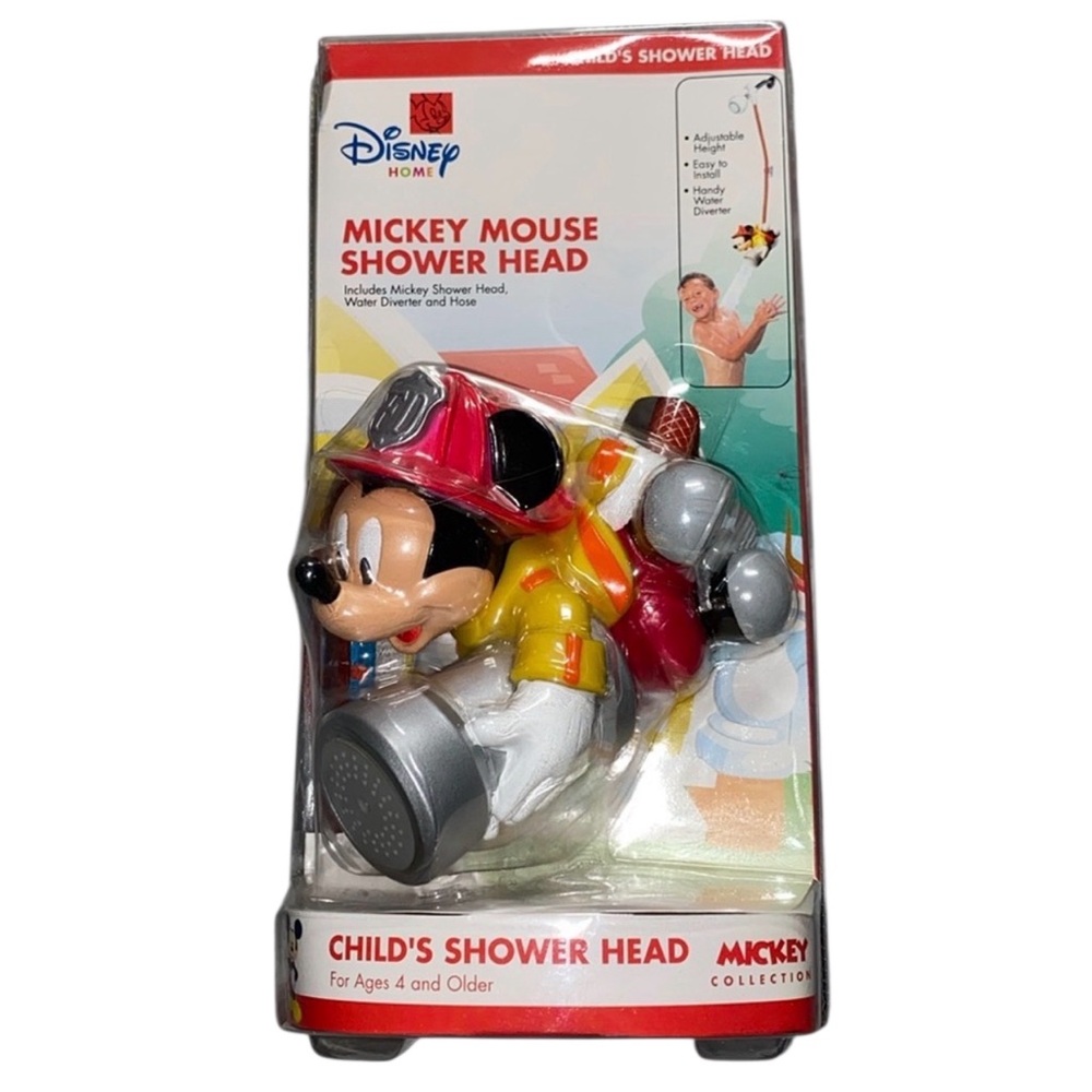 Disney Mickey Mouse Child’s Shower Head NIB Mickey Collection Bathroom Decor New